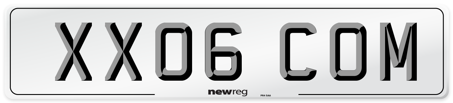 XX06 COM Number Plate from New Reg